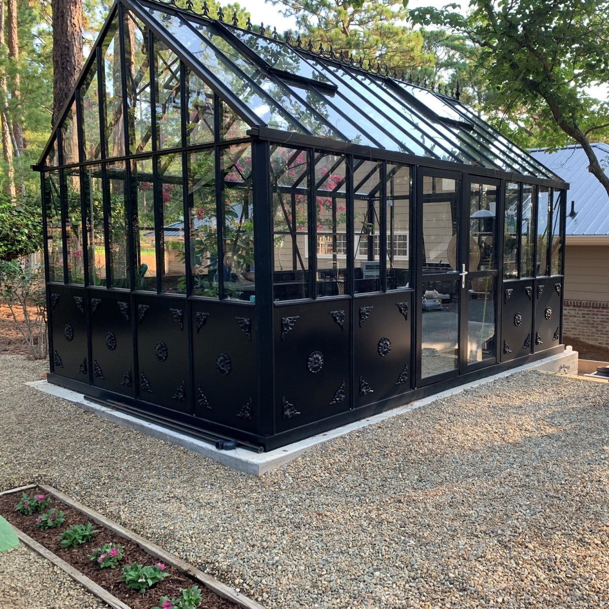 Janssens | 10x15x9 ft Retro Royal Victorian VI 34 Small Glass Greenhouse Kit With 4mm Tempered Glass Glazing