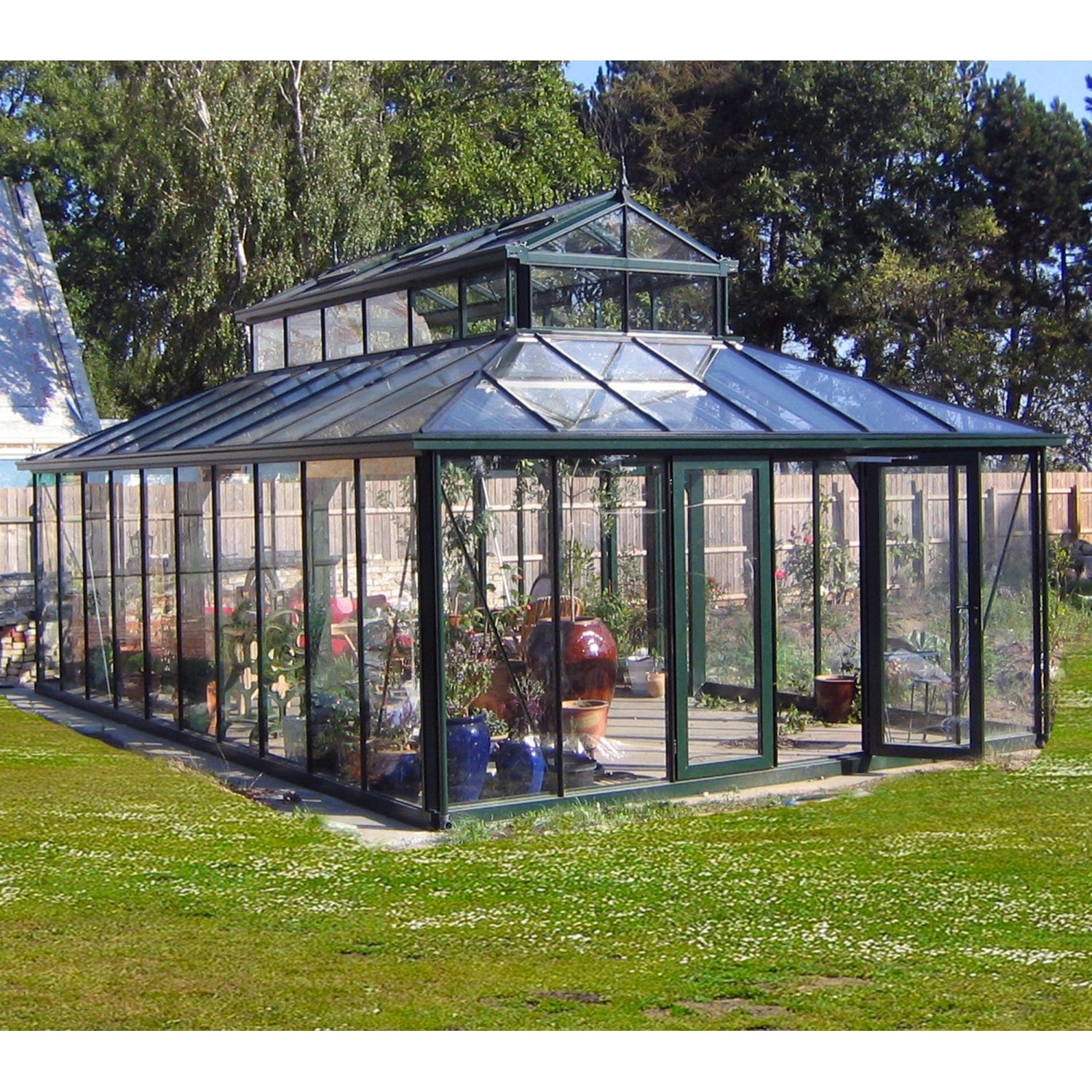 Janssens | Cathedral Victorian Glass Greenhouse Kit With 4mm Tempered Glass Glazing