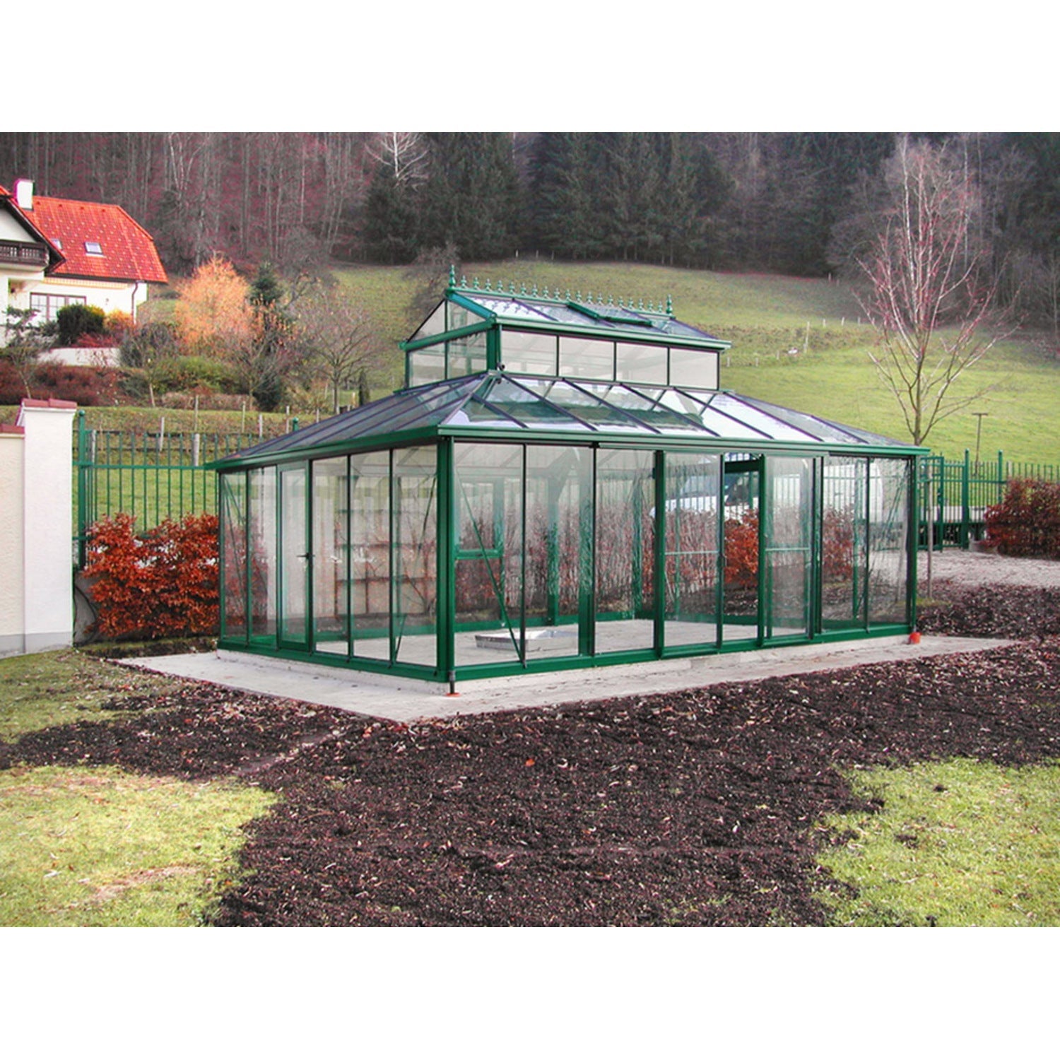 Janssens | Cathedral Victorian Glass Greenhouse Kit With 4mm Tempered Glass Glazing