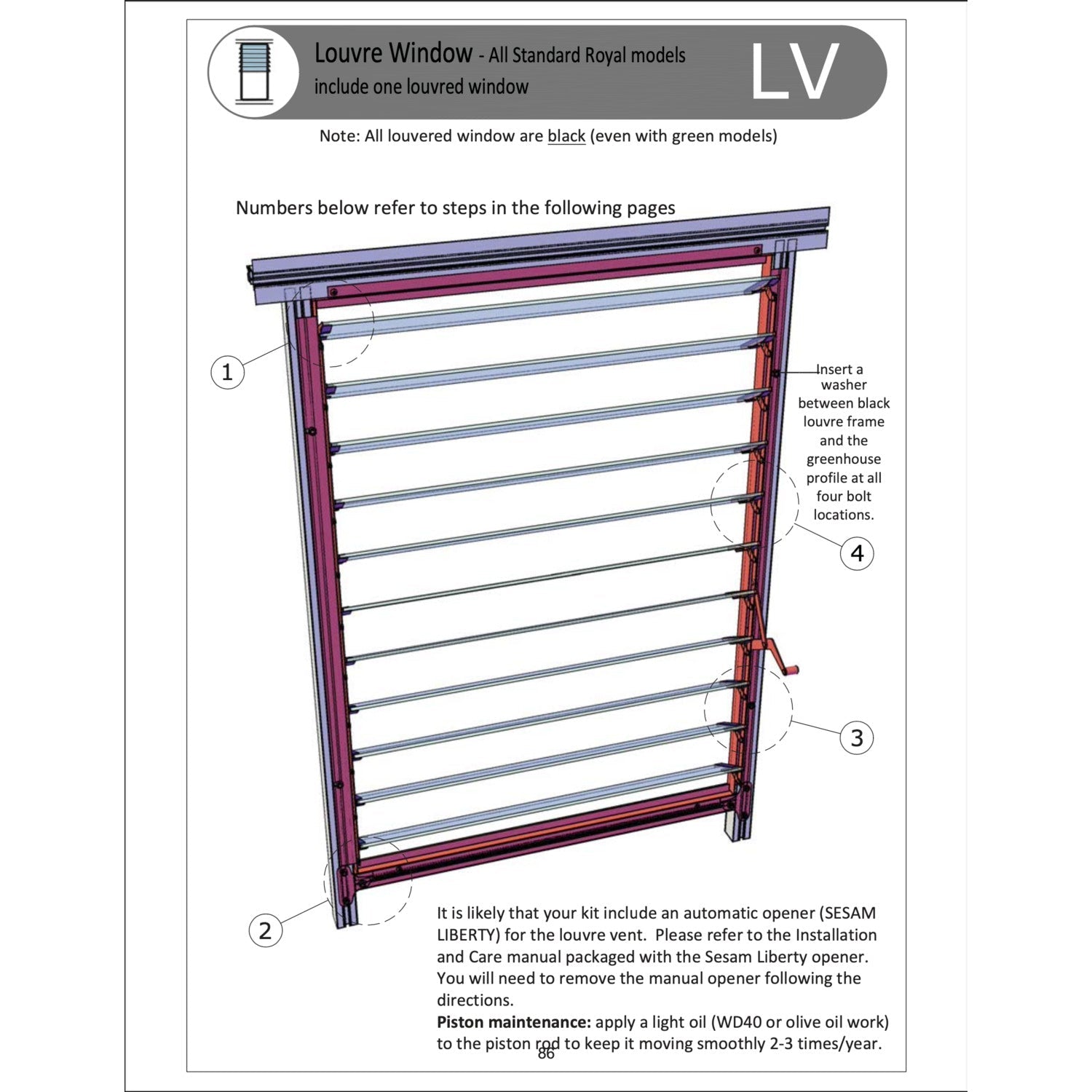 Janssens | Extra Louvered Window