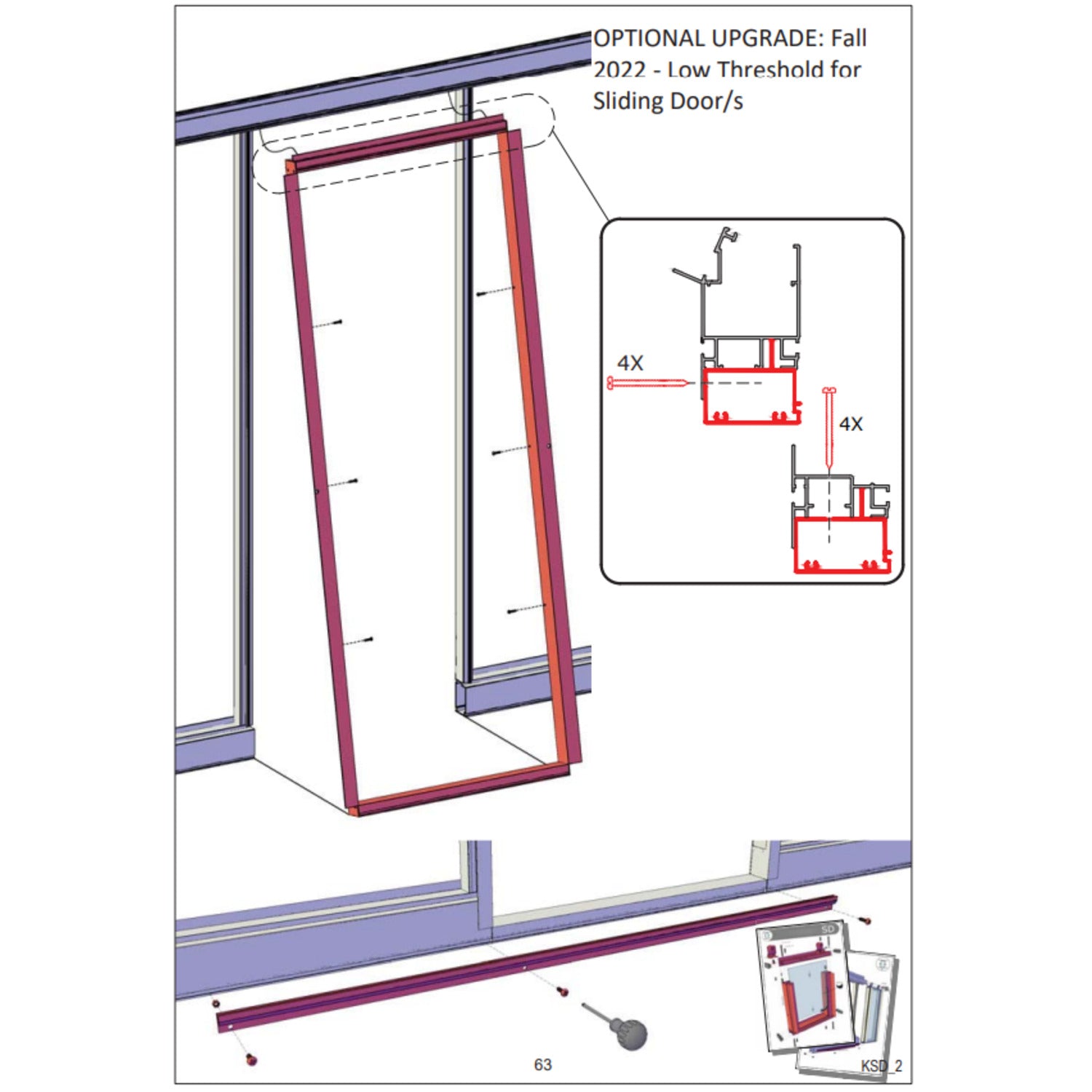 Janssens | Low Threshold Kit for Sliding Door(s)