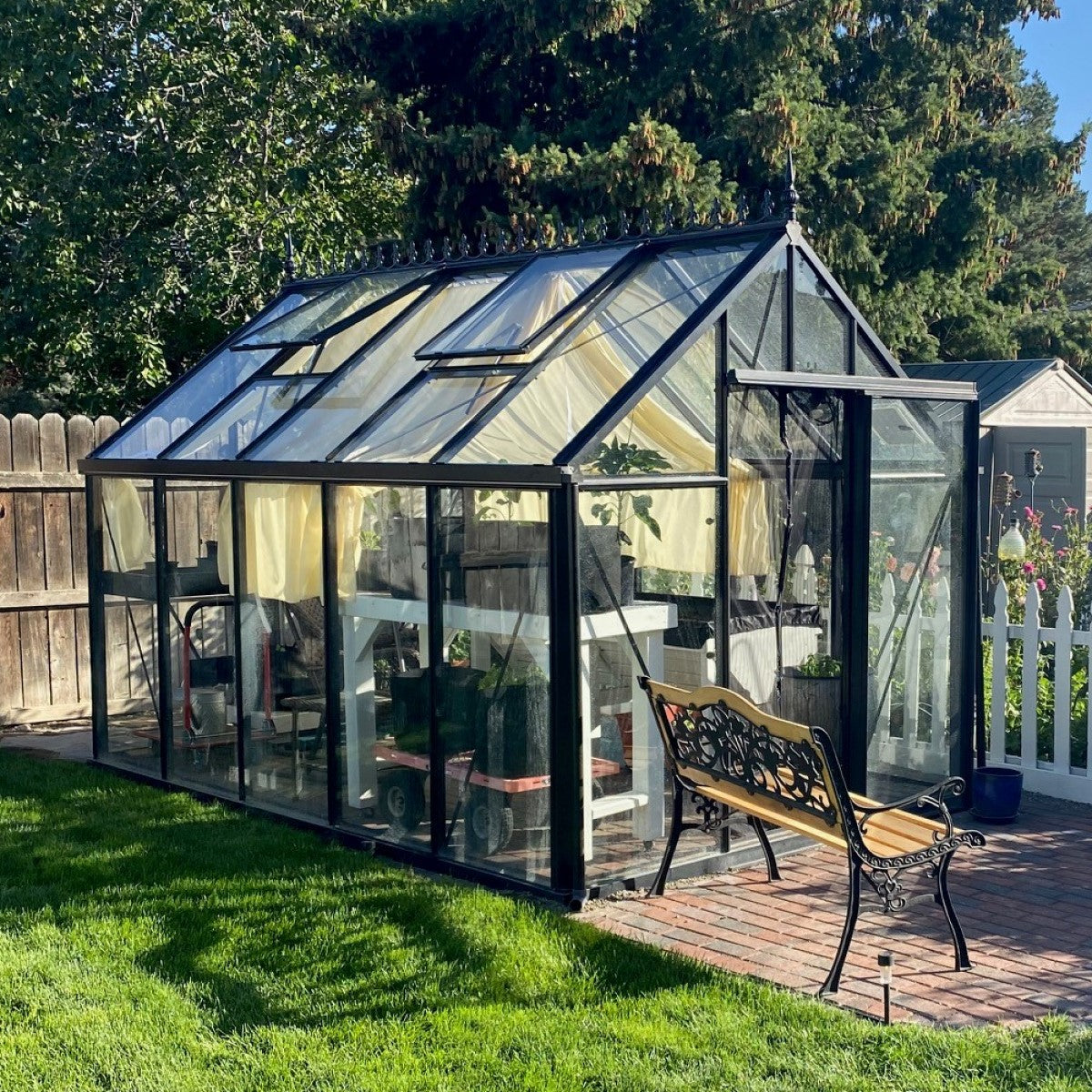 Janssens | 8x12.5x8 ft Junior Victorian J-VIC 24 Glass Greenhouse Kit With 4mm Tempered Glass Glazing
