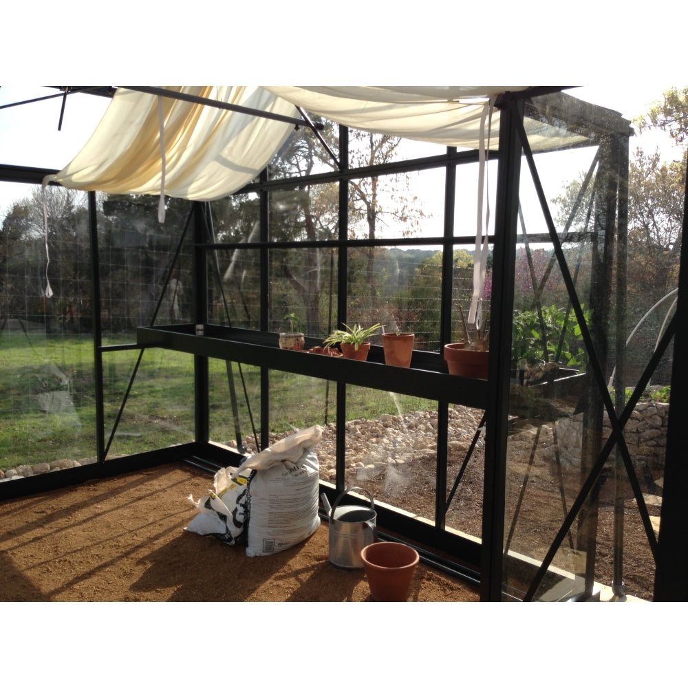 Janssens | 13x16x9 ft Royal Orangerie Glass Greenhouse Kit With 4mm Tempered Glass Glazing