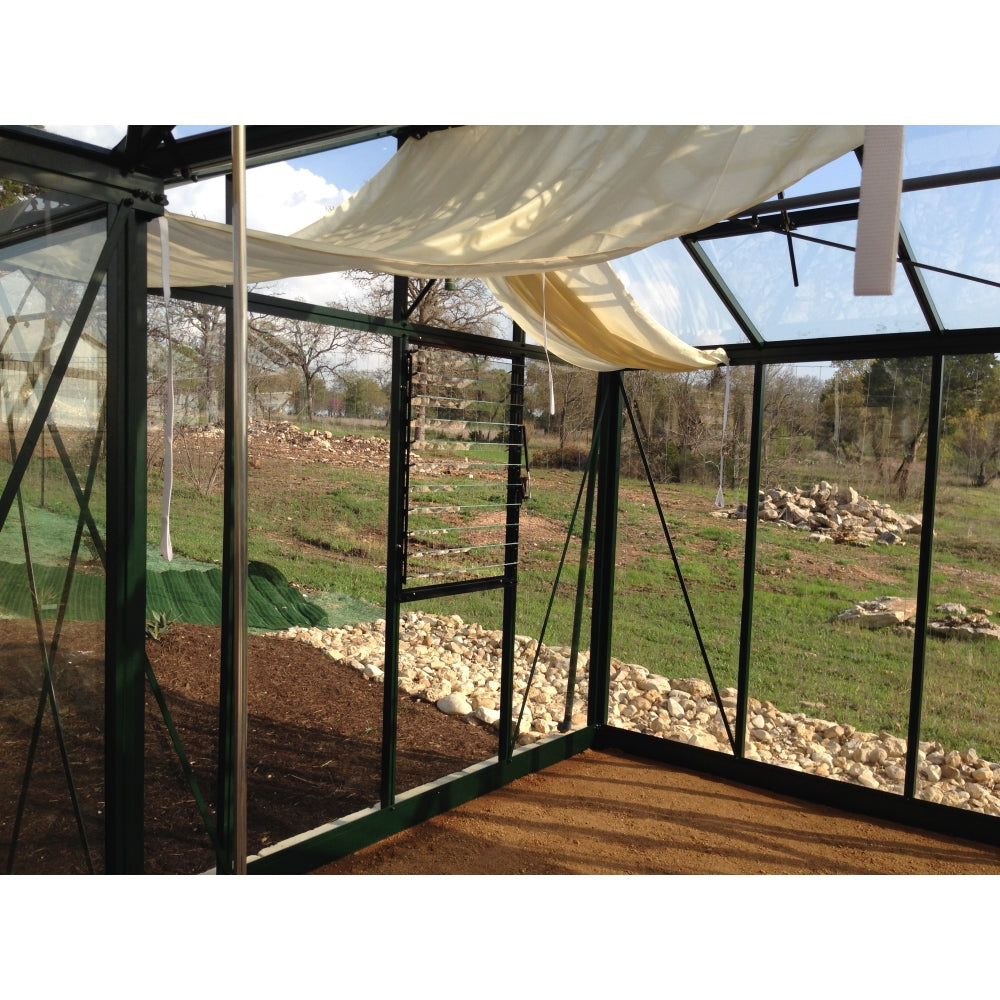 Janssens | 13x16x9 ft Royal Orangerie Glass Greenhouse Kit With 4mm Tempered Glass Glazing