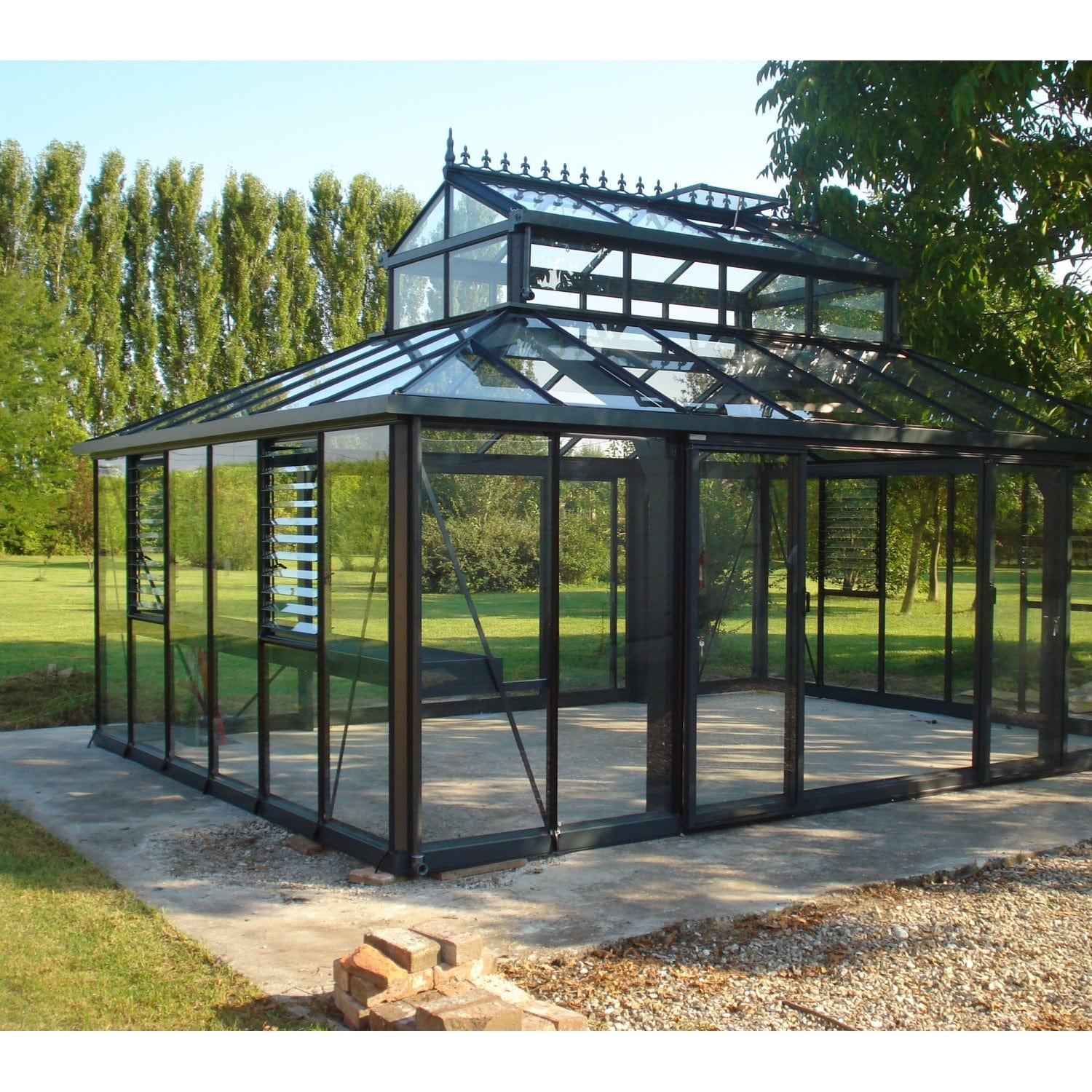 Janssens | Cathedral Victorian Glass Greenhouse Kit With 4mm Tempered Glass Glazing