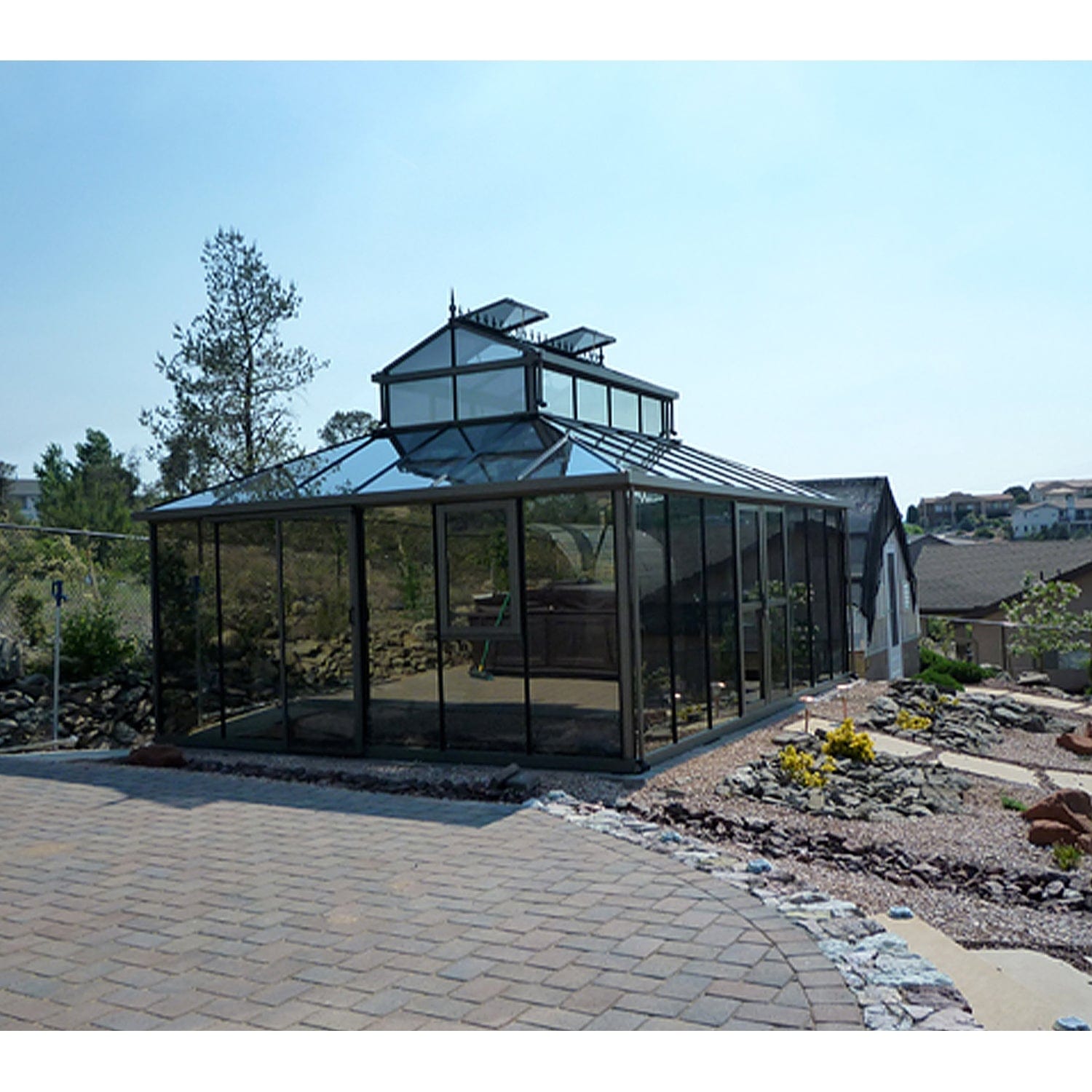 Janssens | Cathedral Victorian Glass Greenhouse Kit With 4mm Tempered Glass Glazing